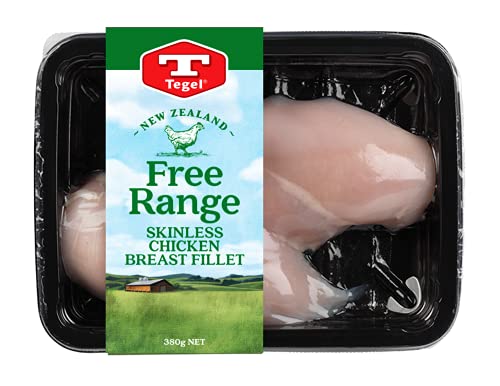 Tegel Free Range Skinless Chicken Breast Fillet 380 grams - Frozen Thawed