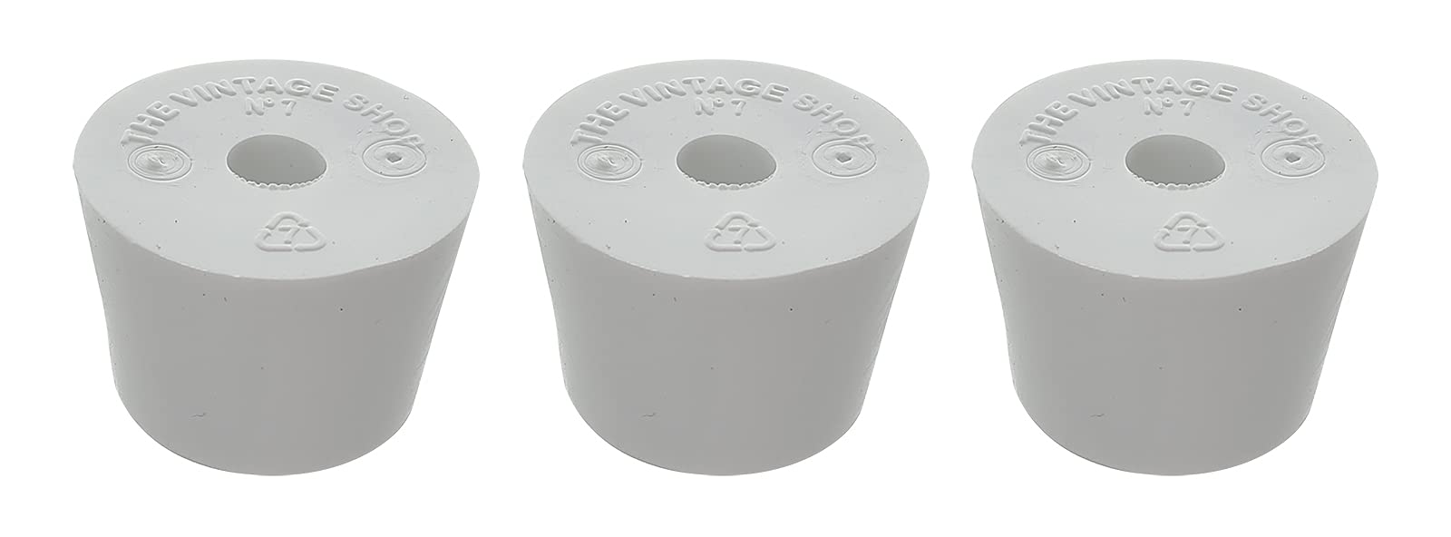 Home Brew Ohio #7 Drilled Rubber Stopper Set of 3