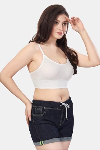 Image of Fabme Women's Nylon Blend Wire Free Casual Full-Coverage Molded Bra