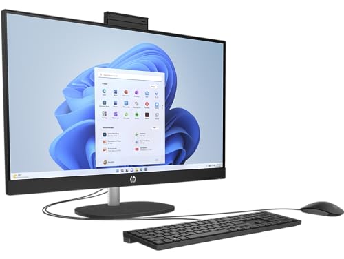 Image of HP 27 All-in-One Desktop 1TB SSD 64GB RAM (Intel 13th Generation Core i7 Processor with 10 cores - Turbo Boost to 5.0GHz, 1 TB SSD, 64 GB RAM, 27-inch FullHD, Win 11) PC Computer Essential Pavilion
