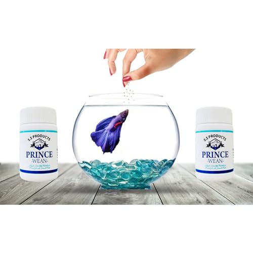 Image of Prince Wean Shrimp Flavoured Protein Food 25GM, for All Small Fish | Guppy, Betta, Aquarium Fish Food | for Healthy Growth and Enhanced Color (2)