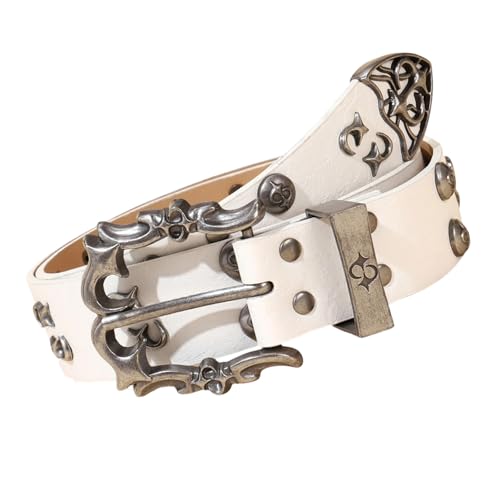 Ceinture à rivets ajustée réglable pour maintenir votre pantalon avec un style rétro unique