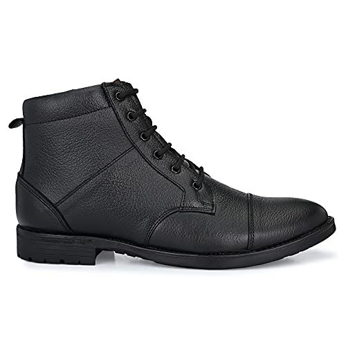 Image of SHOE DAY Black Police Shoes for Men OX7701