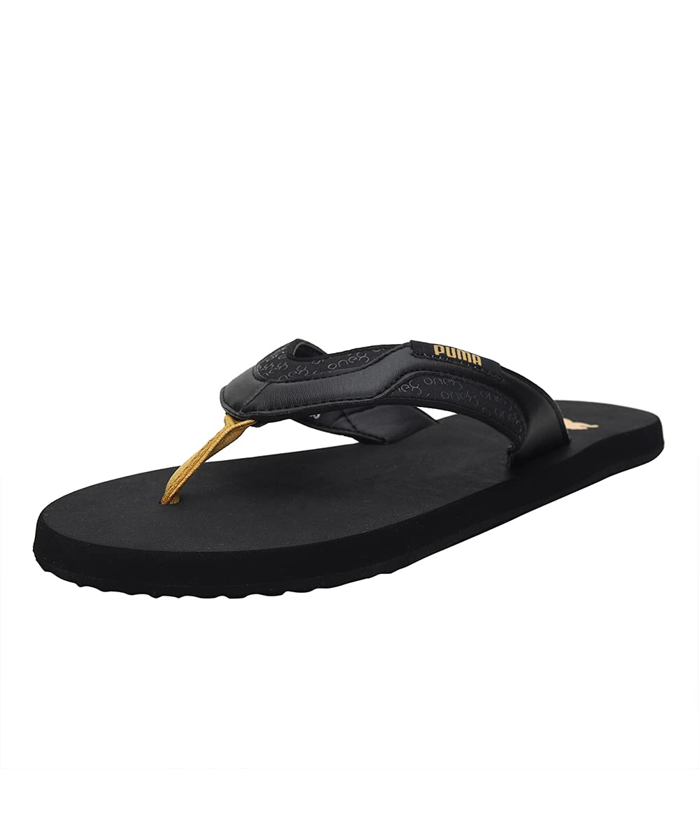 Puma Mens Breeze V6 One8 Black-Mineral Yellow Flip Flops-8 Kids UK (38517001) (B09HTHS2CY) Amazon Price History, Amazon Price Tracker