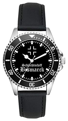Preisvergleich Produktbild KIESENBERG Soldat Geschenk Bundeswehr Artikel Schlachtschiff Bismarck Uhr L-2318