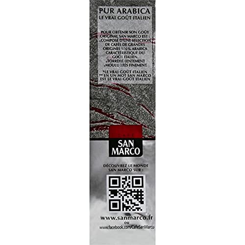 SAN MARCO - Café Moulu Pur Arabica 500G - Lot De 3 - Vendu Par Lot