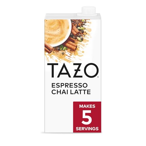 TAZO Espresso Chai Latte, Black Tea Concentrate, Easy to Serve Espresso Chai Tea for Everyday Cafe