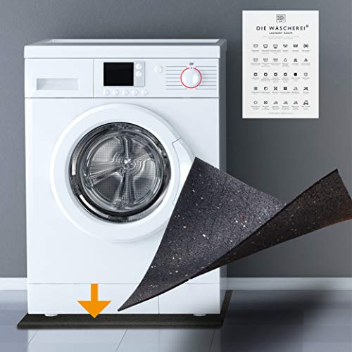 Hinrichs Antivibrationsmatte für Waschmaschinen 60 x 60 cm - Gummimatte - Zuschneidbare Dämmmatte als Waschmaschinenunterlage - Rubber Mat – Bild 8