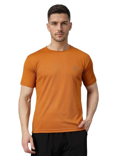 CHKOKKO Gym T Shirts for Men Workout Activewear Solid Quick Dry S...