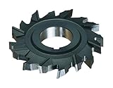 Cleveland C45132 Staggered Tooth Side Milling Cutter, High-Speed Steel, 24 Teeth, 6