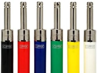 Kofy Products Plastic Zero Thumb Burns Clipper Mini Tube Cigarette/Bong Lighter with Chrome Top