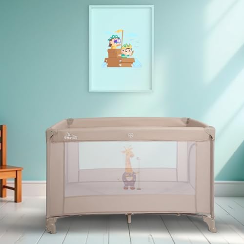 Miniatura 5 de Toral Cuna De Viaje Bebe Con Colchon - Parque Cuna Bebe 2 En 1, Ideal Para Casa Y Viaje, Práctico Parque Infantil Para Jugar Modelo Adventure Beige