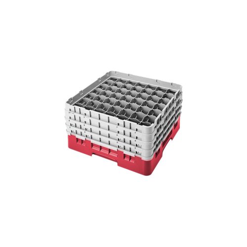 Camrack Glass Rack, W/4 Extenders, Full Size, 49 Compartments, 2-7/16'' Max. Dia., 8-1/2'' Max. (2 Pieces/Unit)