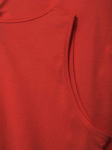 Hat And Beyond Mens Tank Top Soft Performance Boxing Gym Shirts Plain Muscle Tee (X-Large, 1Hcc02_Red) #TOP4