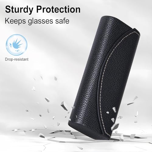Image of RayLove Ultimate Glasses Case Kit, Hard Shell Sunglasses and Eyeglass Case with Cleaning Cloth, Screwdriver, Ear Hooks