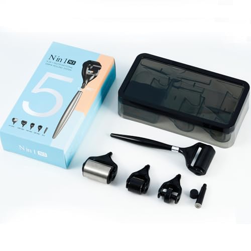 Rouleau à micro-aiguilles 0,3 mm kit 5 en 1 pour votre spa à la maison
