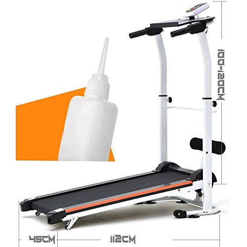 Image of Treadmill,Folding Treadmills for Home with Incline, Mechanical Foldable Walking Machine Home Fitness Equipment Sports Equipment Aerobic Equipment (Red)