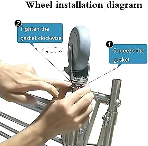 Home Laundry Basket Trolley All-Purpose Trolley Rolling Laundry Basket Linen Laundry Sorting Trolley With Robust Wheels Hospital Clothes Towel Organiser 330 Lb Loaduseful