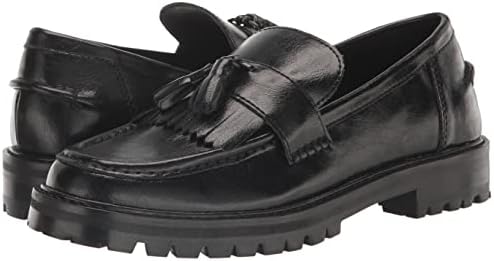 Steve Madden Women's Minka Loafer, Black Leather, 7.5 | Image 6