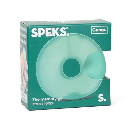 SPEKS Gump Loop | Glas | Ultra Soft Squishy Fidget Toy für Erwachsene & Jugendliche | Handflächengröße Spaß Stressabbau & Schreibtischspielzeug | Quetschbare Memory Loop mit Gelfüllung