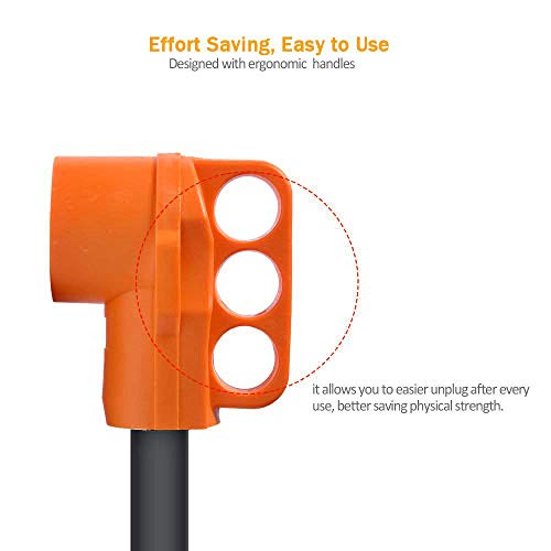 Mictuning Rv Dogbone Electrical Adapter 18 Inch 15M 50F Heavy Duty Cord With Handle, 125V 1875W #TOP3