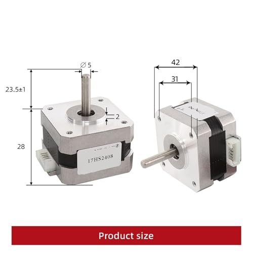Moteur pas à pas Nema 17 anti-vibration 42BYGH pour impression 3D fluide - 3
