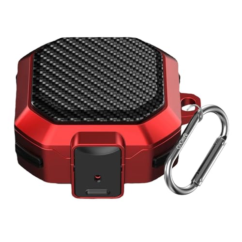 Image of Armor Secuer Lock Case Cover Compatible for Samsung Galaxy Buds Core (2025) -Red