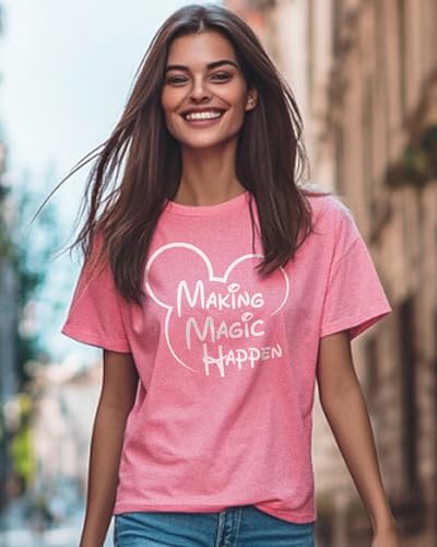 Image of Vacation Character Unisex Cotton T-Shirt|Cartoon Vintage Graphic Tee|Perfect for Vacation & Casual Wear