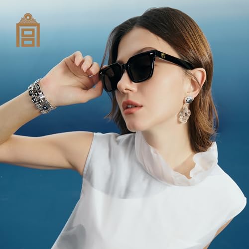 The Palace Museum Dragon Pattern Polarized Sunglasses P1351 | UV Protection,Anti Glare,Premium Acetate Material,Ideal for Travel Vacation Driving Daily Wear — view 4