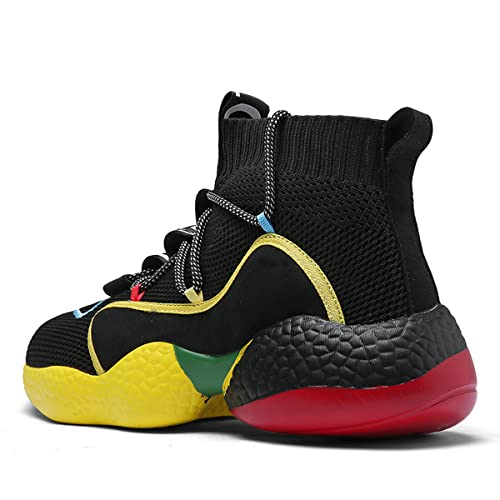 LIBINXIF Women's Men's Upper Light Breathable Fashion Non-Slip Sneakers Comfortable Walking Shoes Couple Shoes Sock Shoes Running Shoes Trainers Shoes Large Shoes2