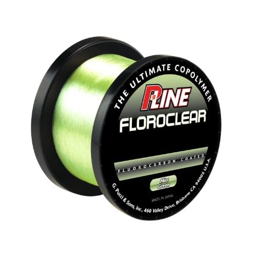 P-Line Floroclear Bulk Fishing Spool (3000-Yard, 8-Pound, Mist Green)