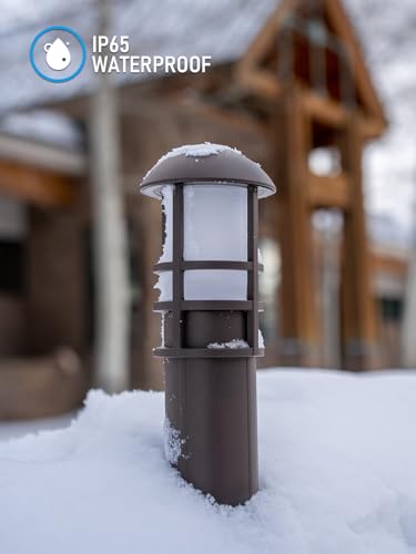 Image of LEONLITE 12-Pack Low Voltage Landscape Pathway Lights, 3W, CRI90, 3000K
