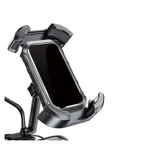 Support téléphone moto blanc pour trajets urbains et GPS