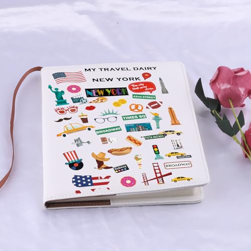 LQRI New York Traveling Gift New York Vacation Leather Notebook Gift For New York Traveller Gift New