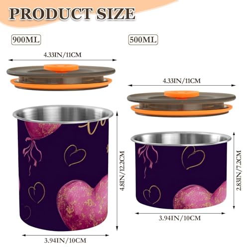 Contenedor de almacenamiento para café de acero inoxidable 900ml miniatura 3