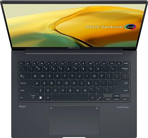 Image of ASUS 2023 Zenbook 14.5 inch 2.8K 120Hz OLED Touch Laptop, Intel Evo Platform 13th Gen Core i5-13500H, 8GB DDR5 Memory, 512GB SSD, Iris Xe Graphics, Backlit Keyboard, Thunderbolt 4, HDMI 2.1, Windows 11