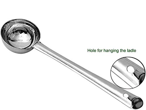 Image of StainlessSteel Big Size Laddle Cooking Spoon,Stainless Steel Heavy Guage Serving Spoon Ladel, Size Cooking & Serving Spoons,Big Spoons (Serve Spoon) .Havey Quality