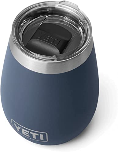 YETI Rambler Wine Tumbler, Vacuum Insulated Stainless Steel Tumbler with Magslider Lid, Navy, 10 oz (295 ml) - Image 2