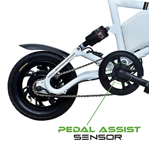 Image of UBOARD Spacebike X Electric Cycle,Dual Disc Brake,BIS Approved,Speed of Upto 25km /h, (White)