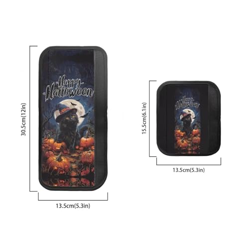 Image of Black Cat Fridge Door Handle Covers Halloween Decor 6-Piece Refrigerator Handle Covers Washable Kitchen Appliance Decor Handles, Keep Appliance Clean for Fridge Microwave Stove Dishwasher