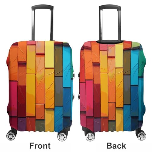 Travel Luggage Cover Suitcase Cover Suitcase Protector Colorful Board Luggage Covers Washable Baggage Cover Elastic Anti-Scratch Suitcase Case Protector for Adult Personalized Suitcase Covers3