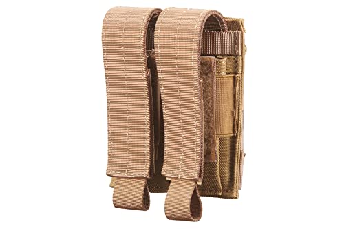 Single Airsoft Pistol Magazine Molle Double Pouch - Code 11(Color: Tan)