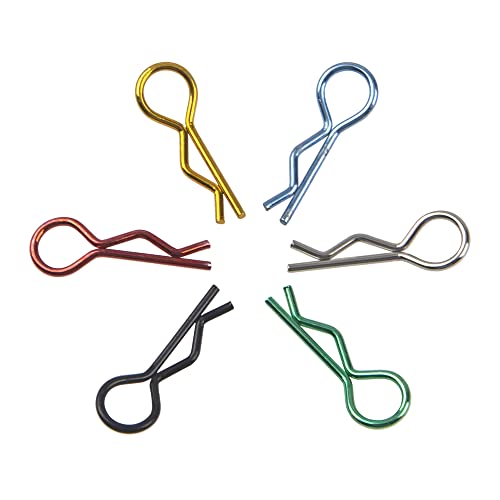 Vgoohobby 180Pcs Stainless Steel Rc Body Clips Body Shell Clip Pins R-Pins Universal Compatible With Traxxas Hpi Redcat Axial Hsp Rc4Wd 1/10 1/12 Rc Car Crawler Truck Off Road Buggy #TOP4