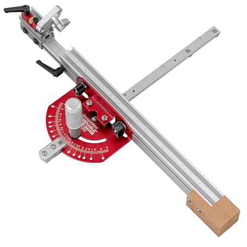 Woodpeckers in-DEXABLE Miter Gauge Precision Table Saw Cross-Cuts with Micro-Adjust Flip Stop Indexed Angles & Leaf Spring Miter Bar USA-Made IMG-I