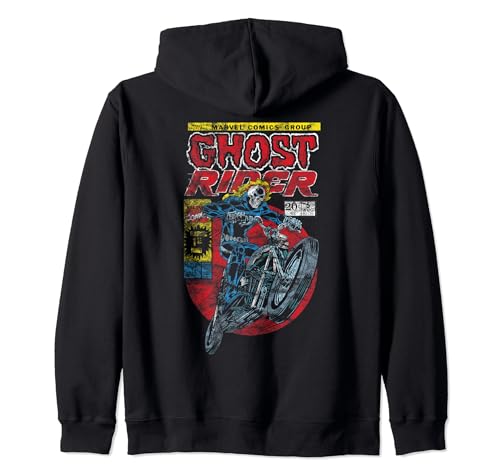 Image of Marvel Ghost Rider Comic Cover Zip Hoodie