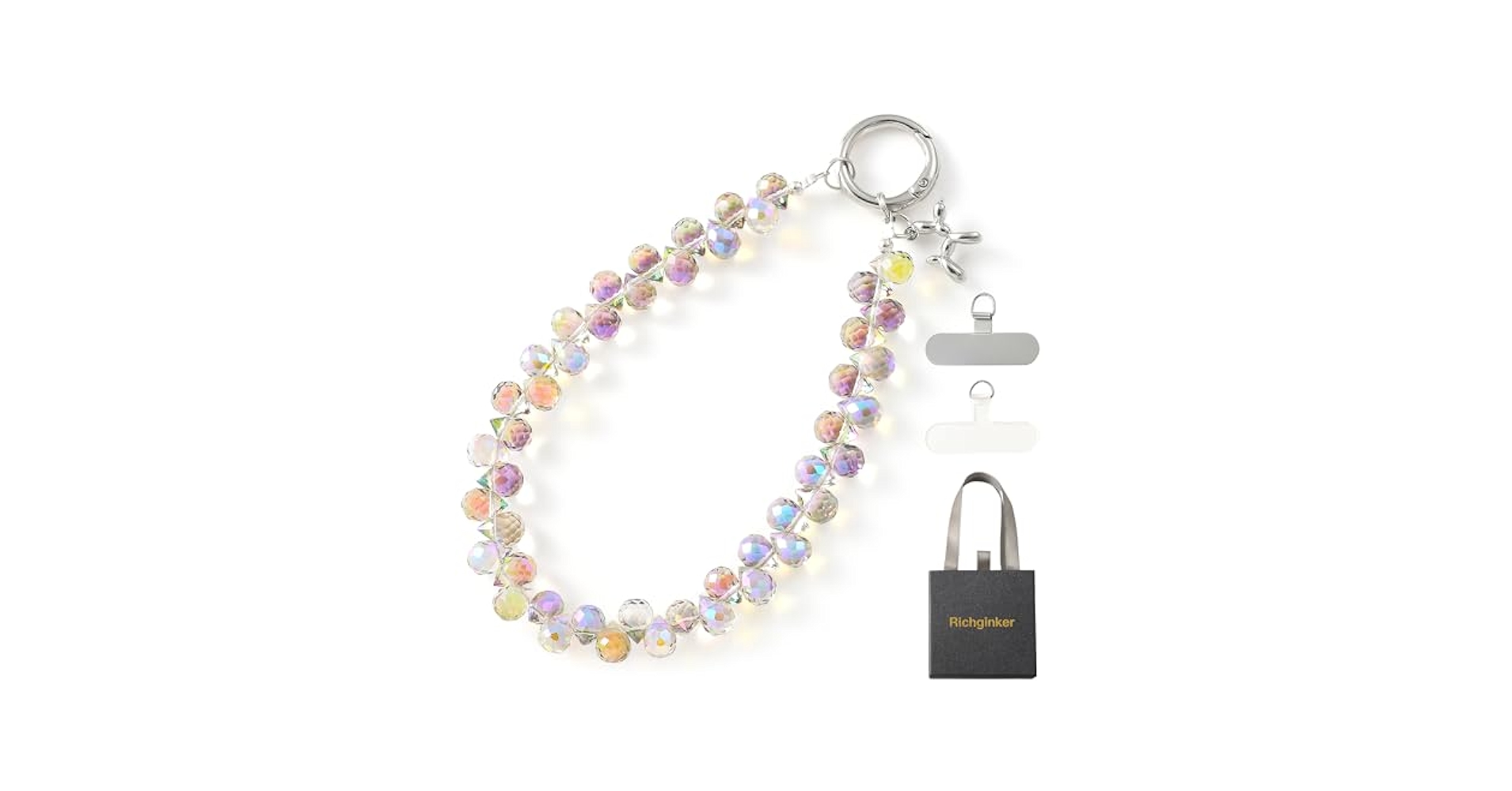 Amazon.com: Crystal Phone Wrist Strap Phone Charm Chain