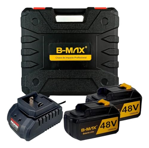 Parafusadeira Furadeira e Chave De Impacto Sem Fio 48v 2 Baterias Bivolt