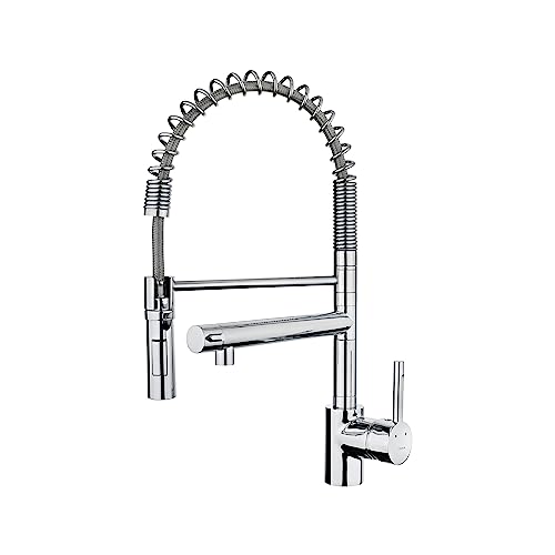 Teka ARK 999 - Grifo de Cocina, Monomando Semiprofesional, Caño Giratorio y Muelle...
