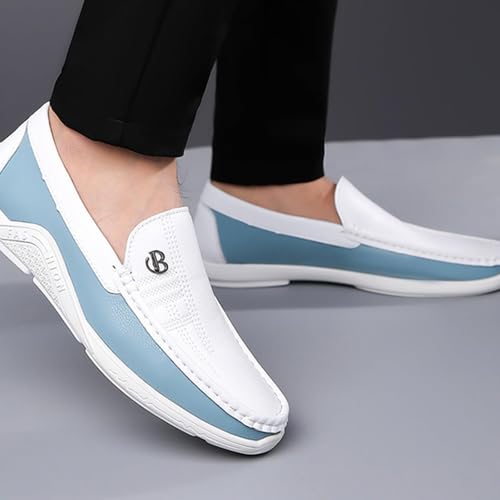Nisza Fashion Men's Trendy Colorblocking Non-Slip Loafers, Comfortable Non-Slip Rubber Sole Casual Durable Walking Shoes,Business Style Shoes2