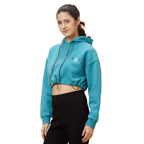 Image of Being Human Red Easy Fit Long Sleeves Detachable Women's Hoodie Clothing